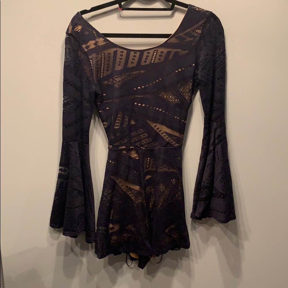 Sage long sleeve romper